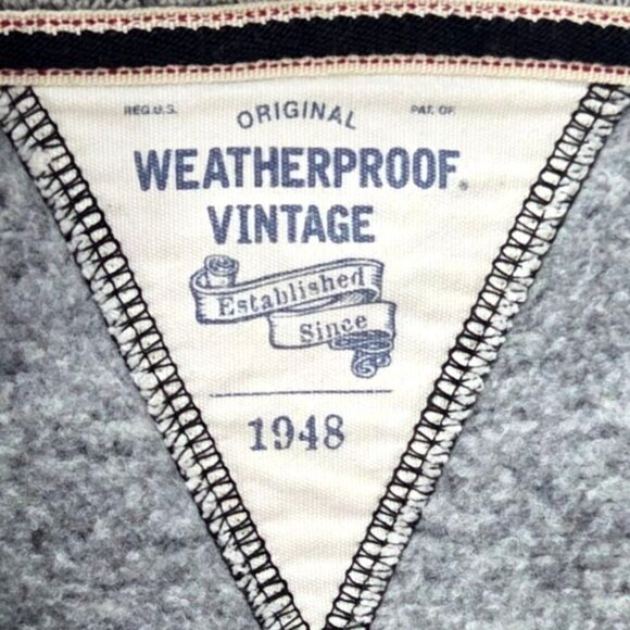 Weatherproof Vintage Heather Gray Button Neck Polyester Sweater S - Picture 6 of 8